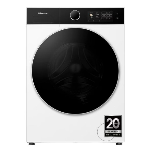 Lavadora Hisense 8 kg/1.400 rpm, Función Vapor - WF5I8043BWF Blanco