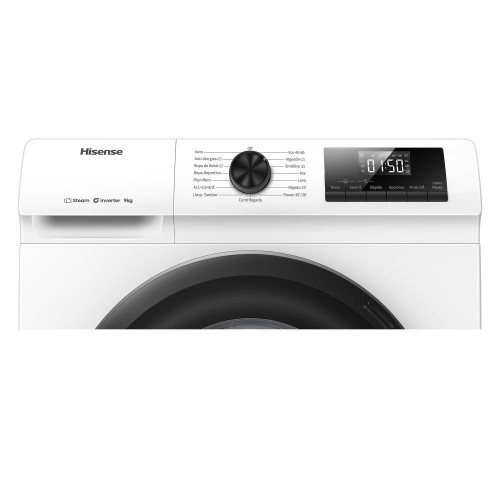 Lavadora Hisense 9 Kg / 1.400 rpm, Vapor Serie 1Q- WF1Q9041BW Blanco