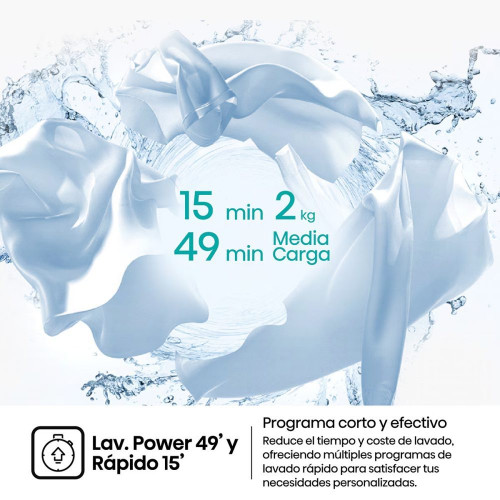 Lavadora Hisense, 9 Kg/1400 rpm con tecnología Inverter- WF1I9042BWP2 Blanco
