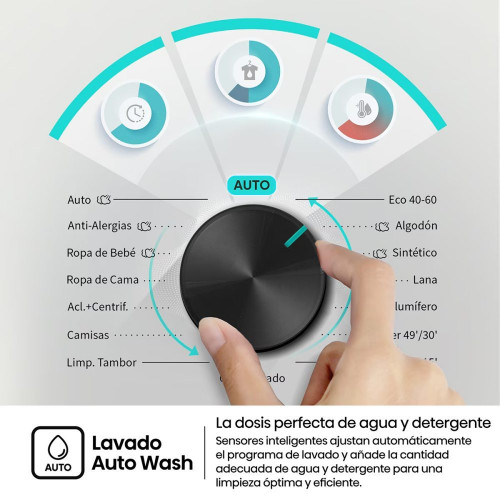 Lavadora Hisense, 9 Kg/1400 rpm con tecnología Inverter- WF1I9042BWP2 Blanco
