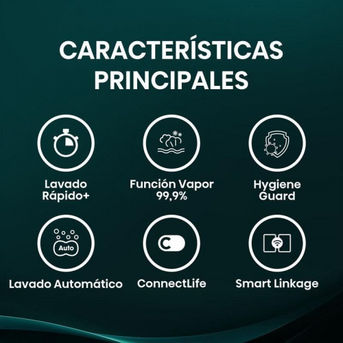 Lavadora Hisense WF3S1043BW1 Carga Frontal 10 kg 1400 rpm Clase A Blanca WiFi