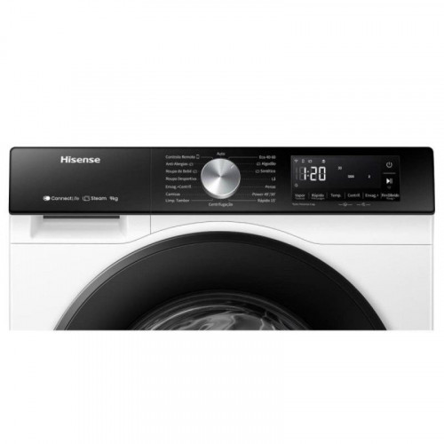 Lavadora Hisense WF3S9043BW3 9kg Carga Frontal 1400rpm A Blanca WiFi Vapor Hygiene Guard