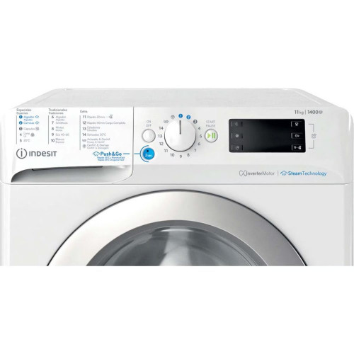 Lavadora Indesit 11 kg / 1.400 rpm - BWE 111496X WSV SPT Blanco