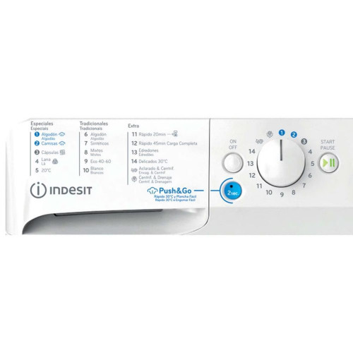 Lavadora Indesit 11 kg / 1.400 rpm - BWE 111496X WSV SPT Blanco