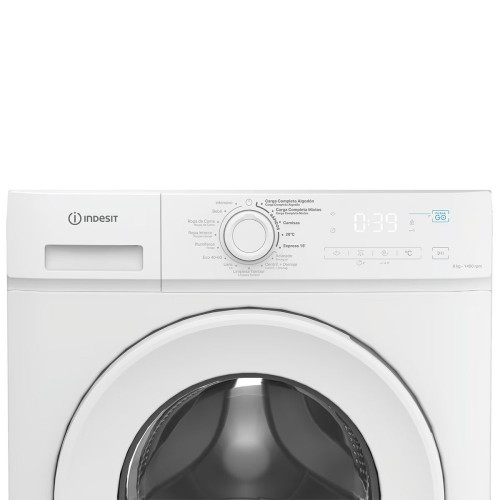 Lavadora Indesit 8 kg / 1.400 rpm - IMA 864 MY TIME SPT Blanco