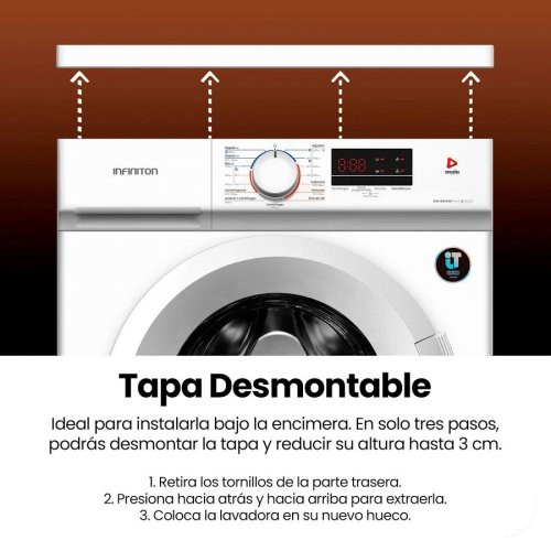 Lavadora Infiniton WM-D84AWT