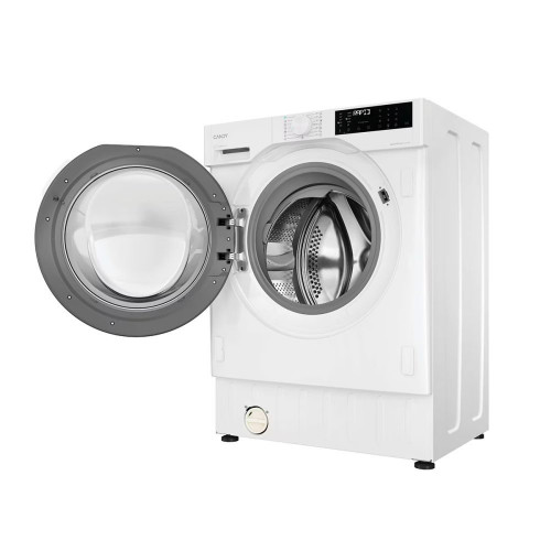 Lavadora Integrable Candy 8 kg/1.600 rpm, Pro-Wash 400, Vapor, Motor Inverter - BC4S68M6D8J-S Blanco
