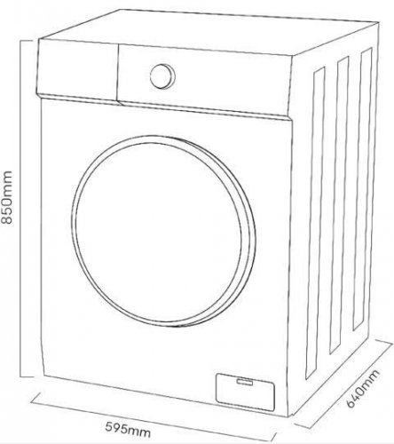 Lavadora Kromsline KLA-E-1019-WBK + TV Nevir NVR-7710-24RD2-N