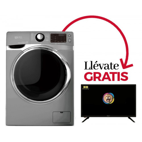 Lavadora Kromsline KLA-E-816-IX + TV Nevir NVR-7710-24RD2-N
