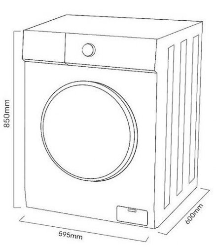 Lavadora Kromsline KLA-E-816-IX + TV Nevir NVR-7710-24RD2-N