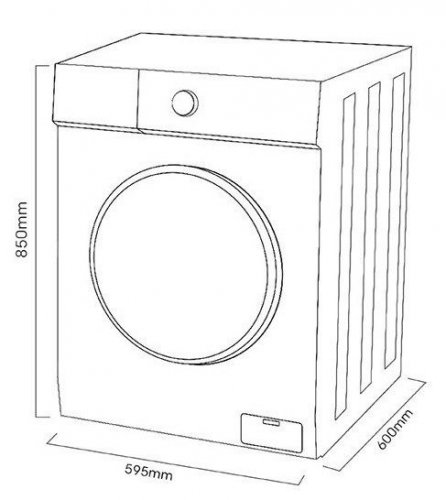 Lavadora Kromsline KLA-E-819-IX-BK + TV Nevir NVR-7710-24RD2-N