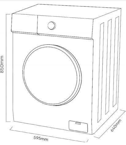 Lavadora Kromsline KLA-E-819-WBK + TV Nevir NVR-7710-24RD2-N
