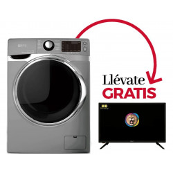 Lavadora KromsLine KLA-E-919-IX-BK + TV Nevir NVR-7710-24RD2-N