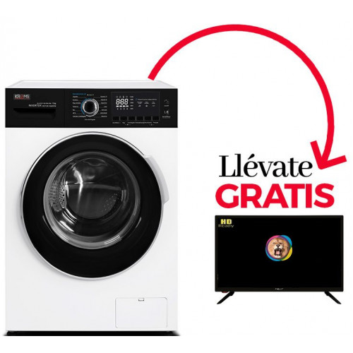 LAVADORA KROMSLINE KLA-TOP-120-FBK + TV NEVIR NVR-7710-24RD2-N
