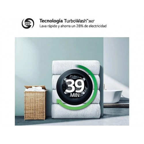 Lavadora LG F4WR5509A1W