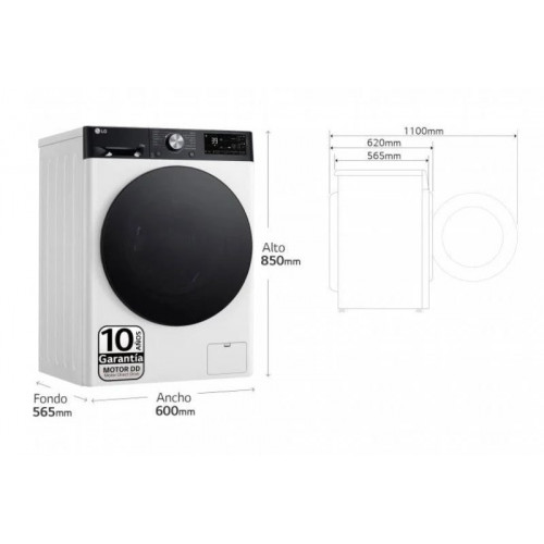 Lavadora LG F4WR7510AGH
