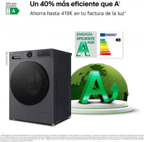 Lavadora LG f4x5009tbb