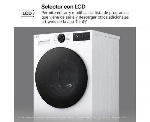 Lavadora LG F4X5011TLB 11 kg Carga frontal