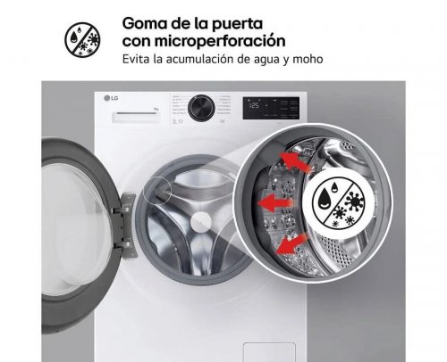 Lavadora LG F4X5011TLB 11 kg Carga frontal