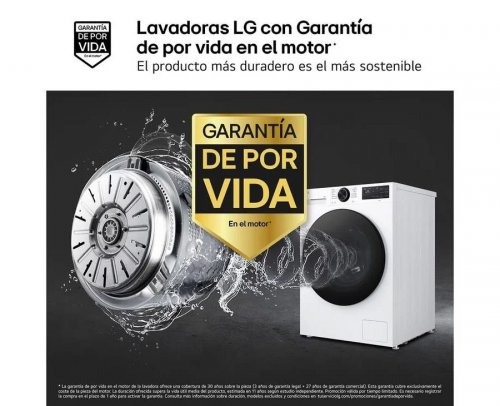 Lavadora LG F4X5011TLB 11 kg Carga frontal