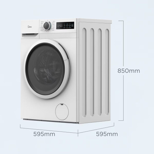 Lavadora Midea 10 Kg/1.400 rpm Power Mix - MF110W100BA10/W-ES Blanco