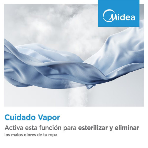 Lavadora Midea 8 kg/ 1.200 rpm- MF100W80B/1/W-ES Blanco