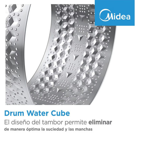 Lavadora Midea 8 kg/ 1.200 rpm- MF100W80B/1/W-ES Blanco