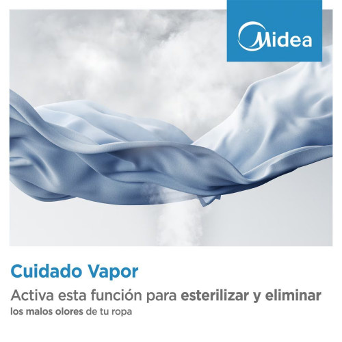 Lavadora Midea 8 Kg/1.400 rpm Power Mix - MF110W80BA10/W-ES Blanco