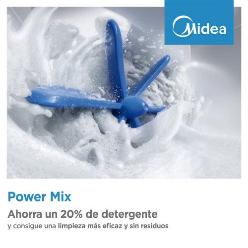 Lavadora Midea 9 Kg/1.400 rpm Power Mix - MF110W90BA10/W-ES Blanco