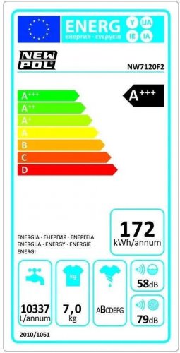 Lavadora New Pol NW7120F2