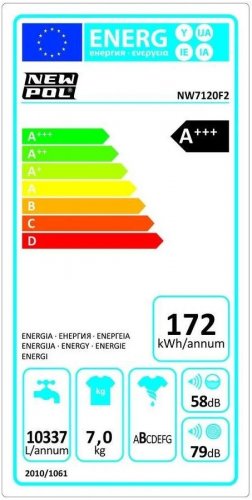 Lavadora New Pol NW7120F2