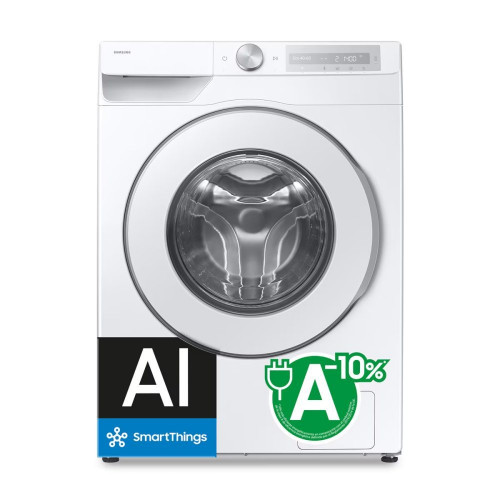 Lavadora Samsung 9kg con Autodosificación Clase A Blanca WW90DG6U85HHU3 Blanco