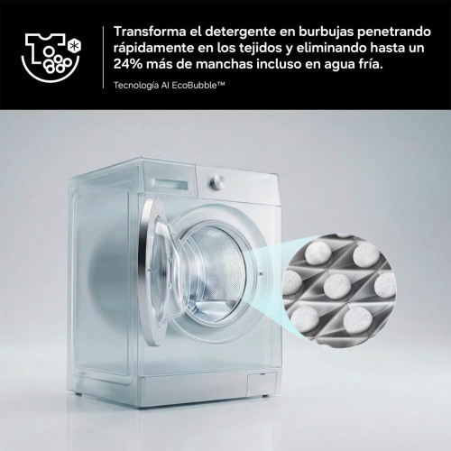 Lavadora Samsung 9kg con Autodosificación Clase A Blanca WW90DG6U85HHU3 Blanco