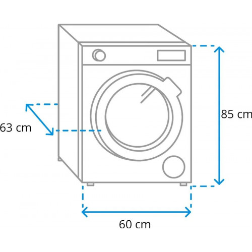 Lavadora Samsung Quickdrive serie 8000 WW90DB8U95GB de carga frontal ww90db8u95gbu3