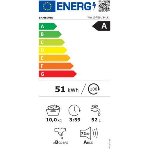 Lavadora Samsung WW10FG6U34LKU3 – 10 kg