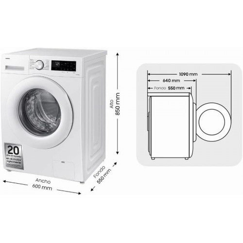 Lavadora Samsung WW11DG5B25TEEC