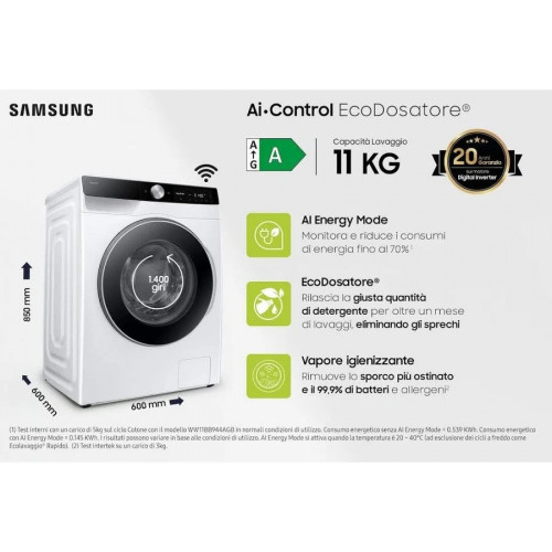 Lavadora Samsung WW11DG6B85LKU3