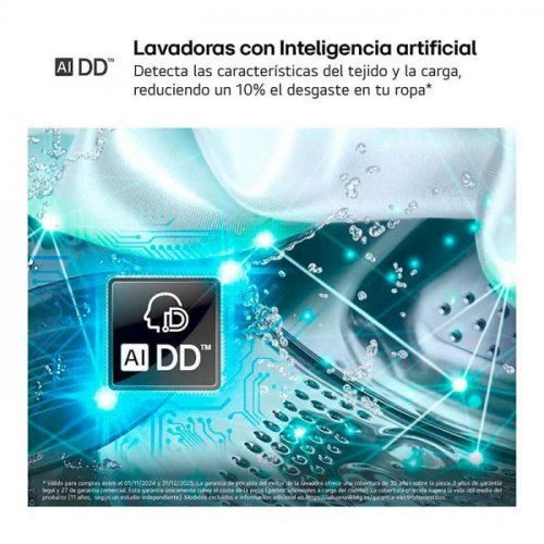 Lavadora Secadora 9kg+5kg LG W4X1095NWK Motor Direct Drive con Vapor