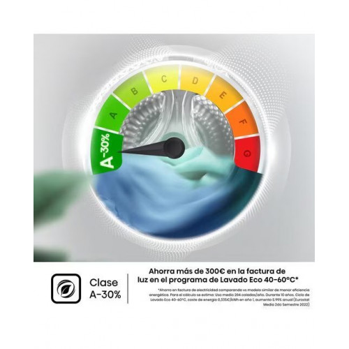 Lavadora secadora Hisense 9 kg / 1.400 rpm Serie 3S - WD3S9043BW3 Blanco