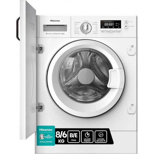 Lavadora Secadora Hisense WD3M841BWIES Integrable