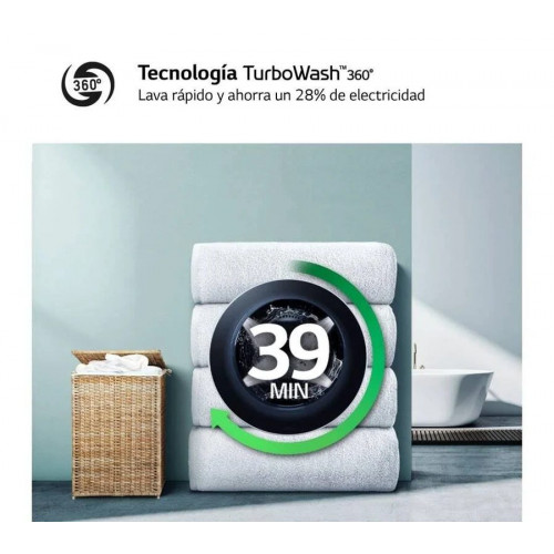 Lavadora Secadora LG F4DR6009A1W