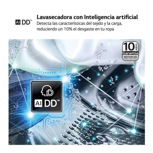 Lavadora secadora LG F4DR6011AGW
