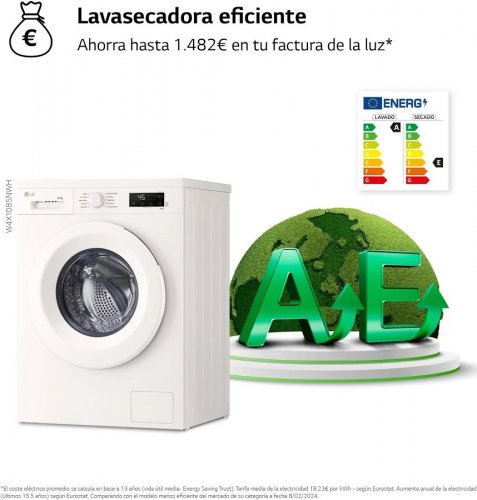 Lavadora Secadora LG W4X1085NWH