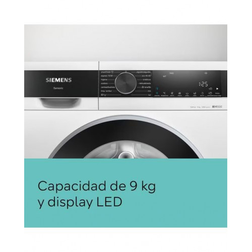 Lavadora Siemens 9 kg/ 1.400 rpm - WG44G2ZAES Blanco
