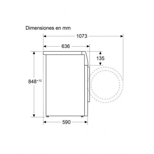 Lavadora Siemens 9 kg/ 1.400 rpm - WG44G2ZAES Blanco