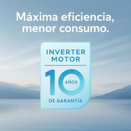 Lavadora VOK Carga Frontal 8 kg 1200 rpm Clase A Motor Inverter Modelo EVW-8BAWL2412 Blanco