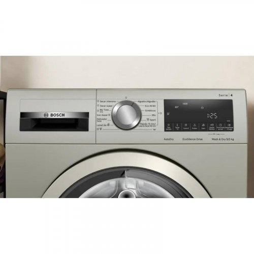 Lavasecadora Bosch 8kg B/E WNA1341XES EcoSilence™ AutoDry SpeedPerfect Inoxidable
