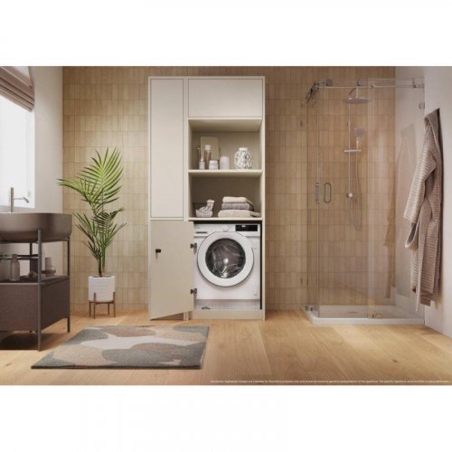 Lavasecadora Candy 8kg A BC4S485M4D8-S integrada 1400rpm Wi-Fi y Mix Power System