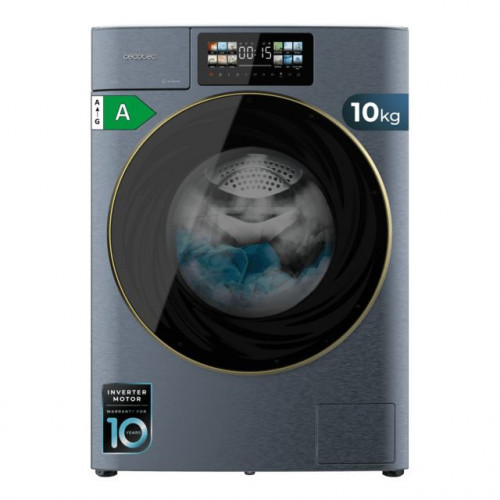 Lavasecadora Cecotec Bolero Wash&Dry 106950 Autodose Inverter 3D A 10/6Kg 1400Rpm Titanio INSTALACIÓN Y RECOGIDA INCLUIDA