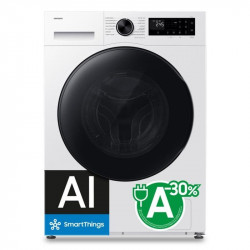 Lavasecadora Samsung 9kg A/D WD90HG5U34BEEC con AI EcoBubble y vapor